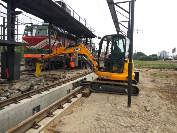 Работа на путях ж/д вокзала в Минске - 