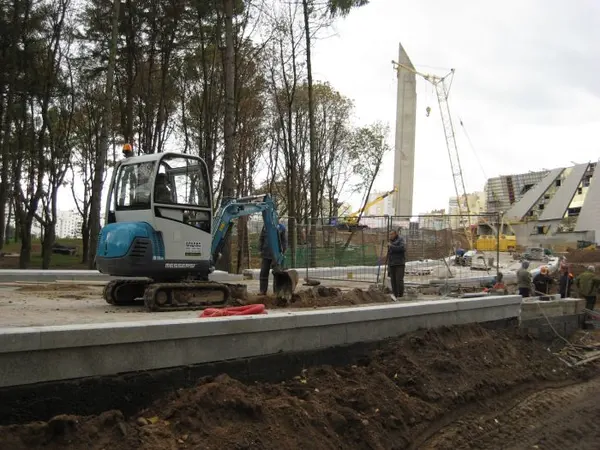 Строительство музея истории ВОВ - Мини-экскаватор Messersi M18